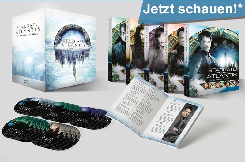 Stargate Atlantis: Die komplette Serie auf Blu-ray